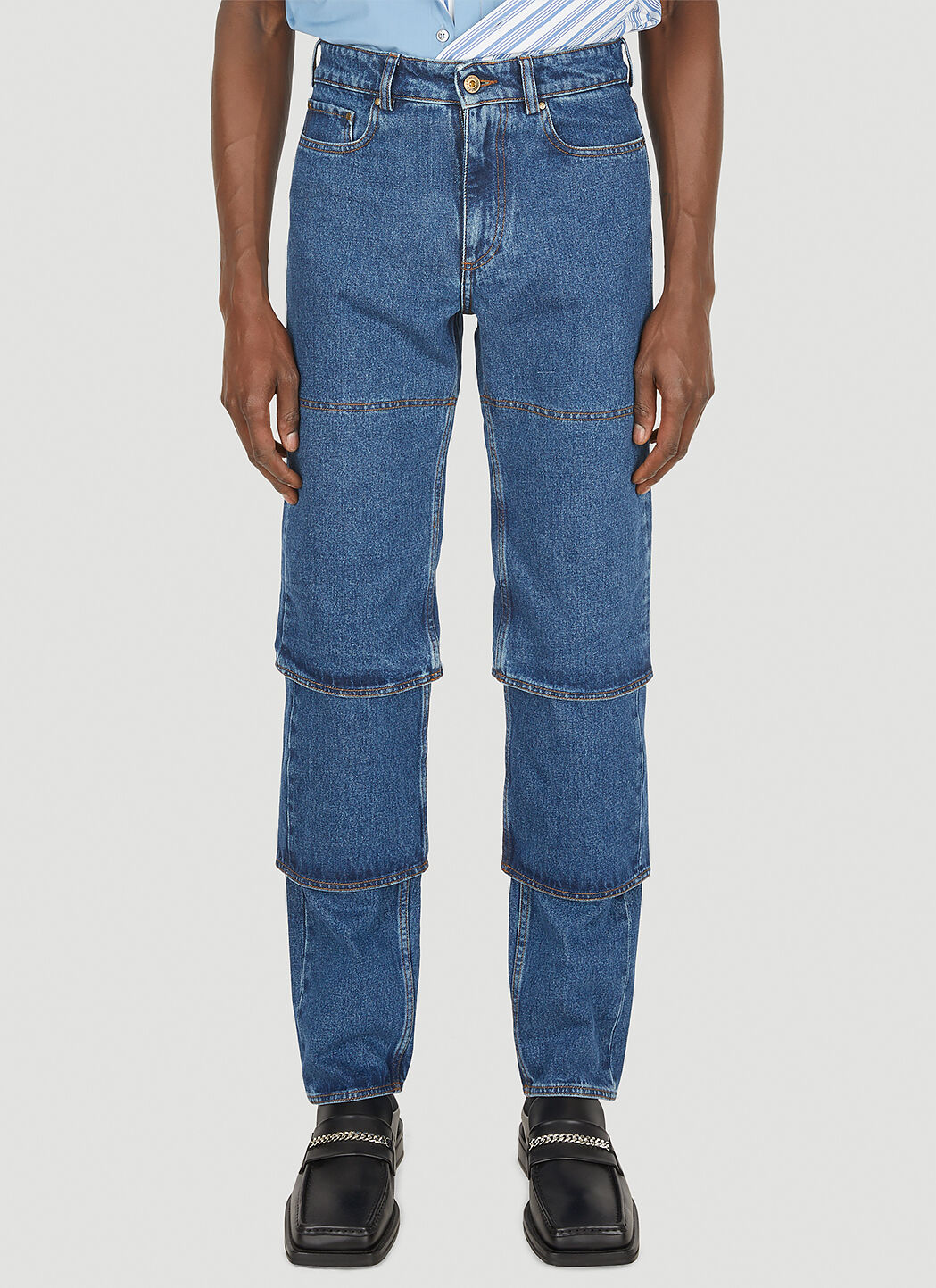 Y/Project Classic Multi Cuff Jeans in Blue | LN-CC®