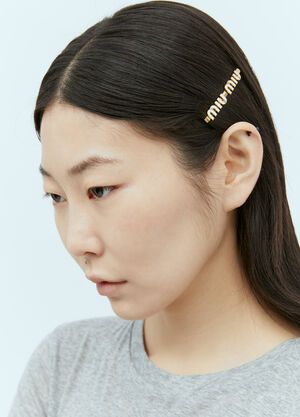 Gucci ロゴプレート ヘアクリップ ブラウン guc0257075