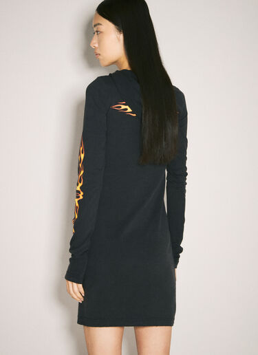 Balenciaga Burning Unity Hooded Dress Black bal0257023