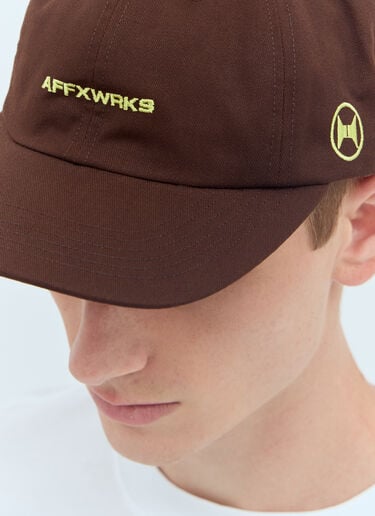 AFFXWRKS Logo Embroidery Baseball Cap Brown afx0156015