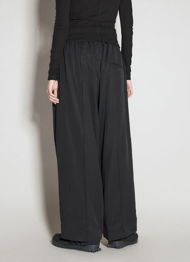 Y-3 Wide-Leg Drawstring Pants Black yyy0256003