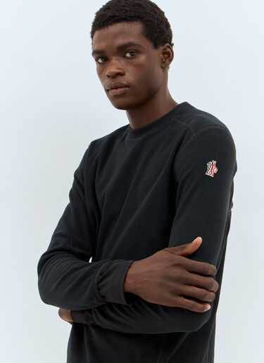 Moncler Grenoble Fleece Sweatshirt Black mog0157005