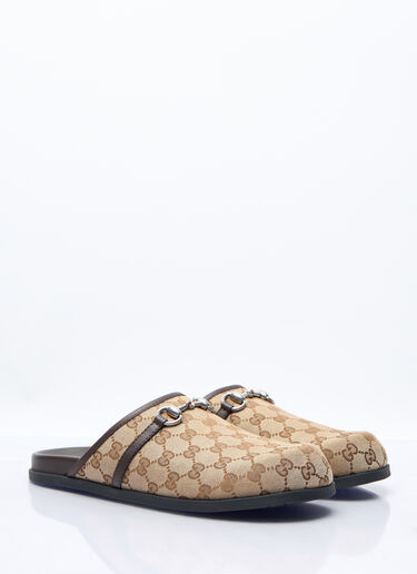 Gucci Horsebit Mules Beige guc0157044