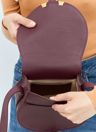 Chloé 마시 스몰 Saddle 백 퍼플 chl0257022