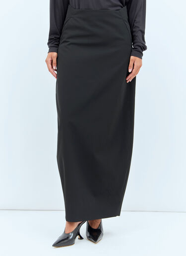 Khaite Lauson Maxi Skirt Black kha0257003