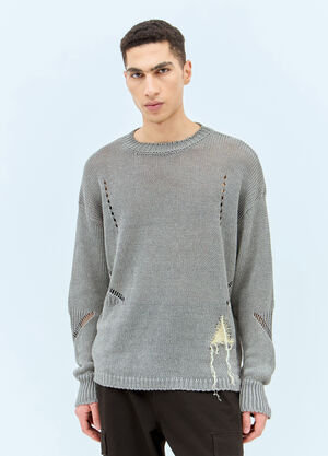 Balenciaga Hemp And Cotton Sweater Black bal0153016