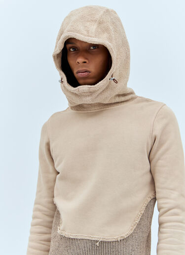 Charlie Constantinou Hybrid Hooded Sweatshirt Beige cco0156006