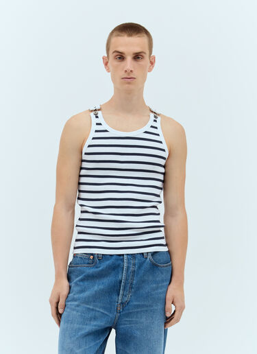 Jean Paul Gaultier Mariniere Tank Top White jpg0157008