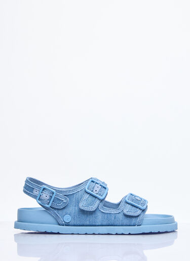 Birkenstock 1774 Milano Stone Washed Denim Sandals Blue brs0258004