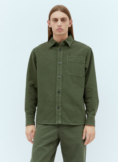 A.P.C. Cotton Twill Shirt Green apc0154004