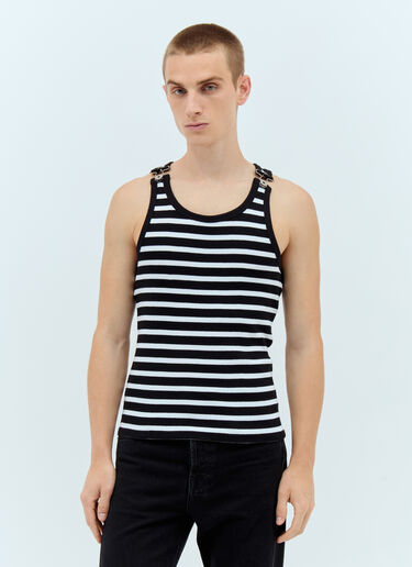 Jean Paul Gaultier Mariniere Tank Top Black jpg0157009