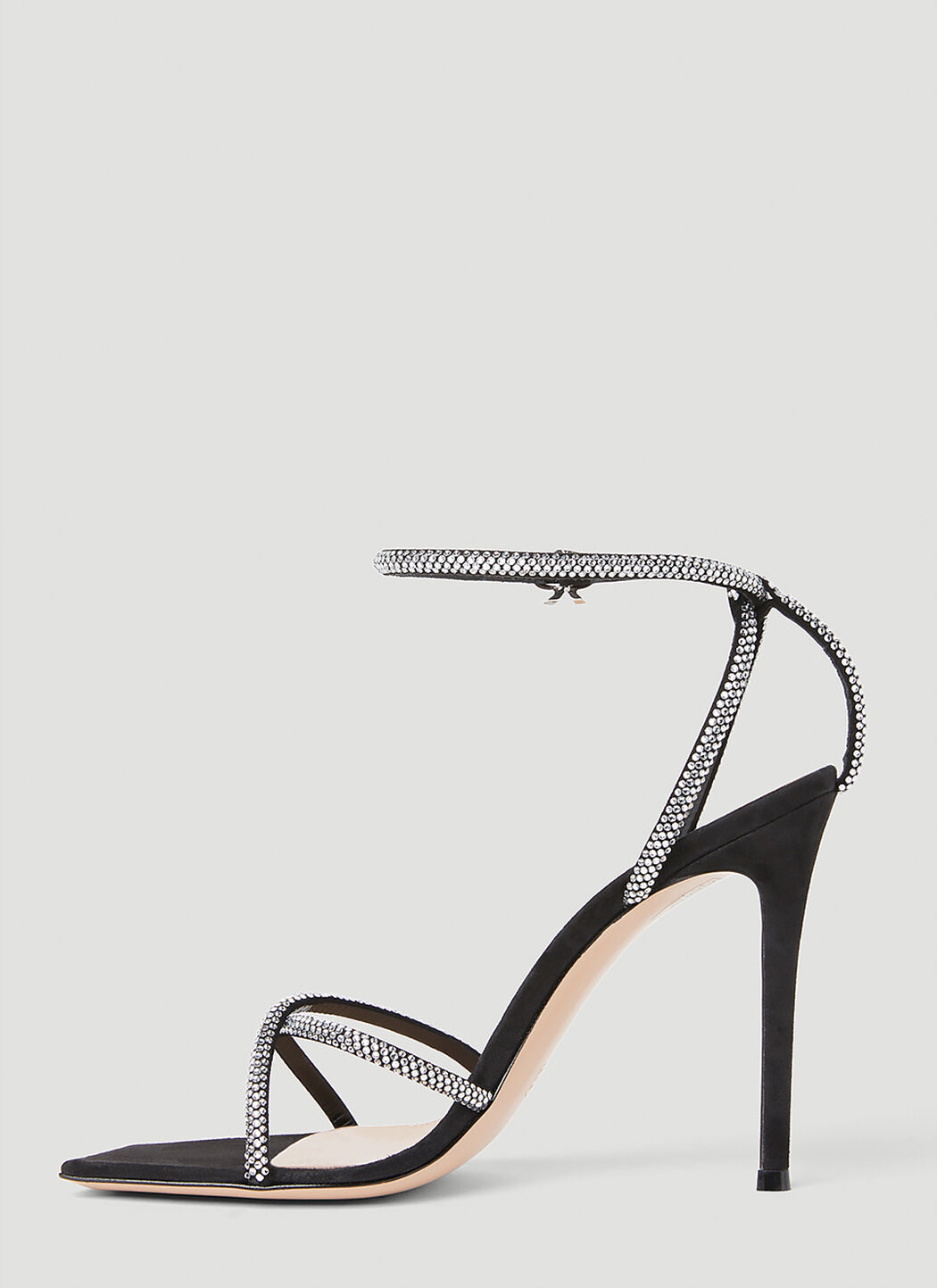 Black Nuit leather sandals | Gianvito Rossi | MATCHES UK