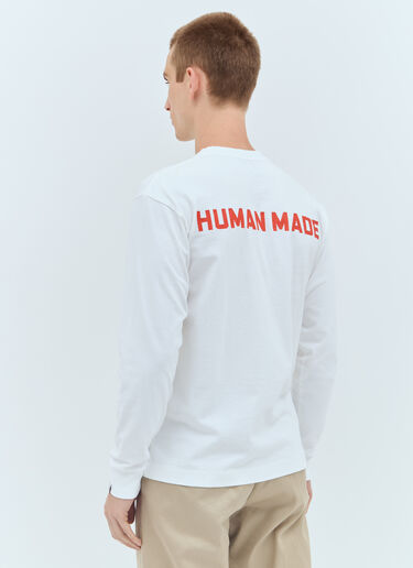 Human Made 그래픽 프린트 긴팔 티셔츠 화이트 hmd0156013