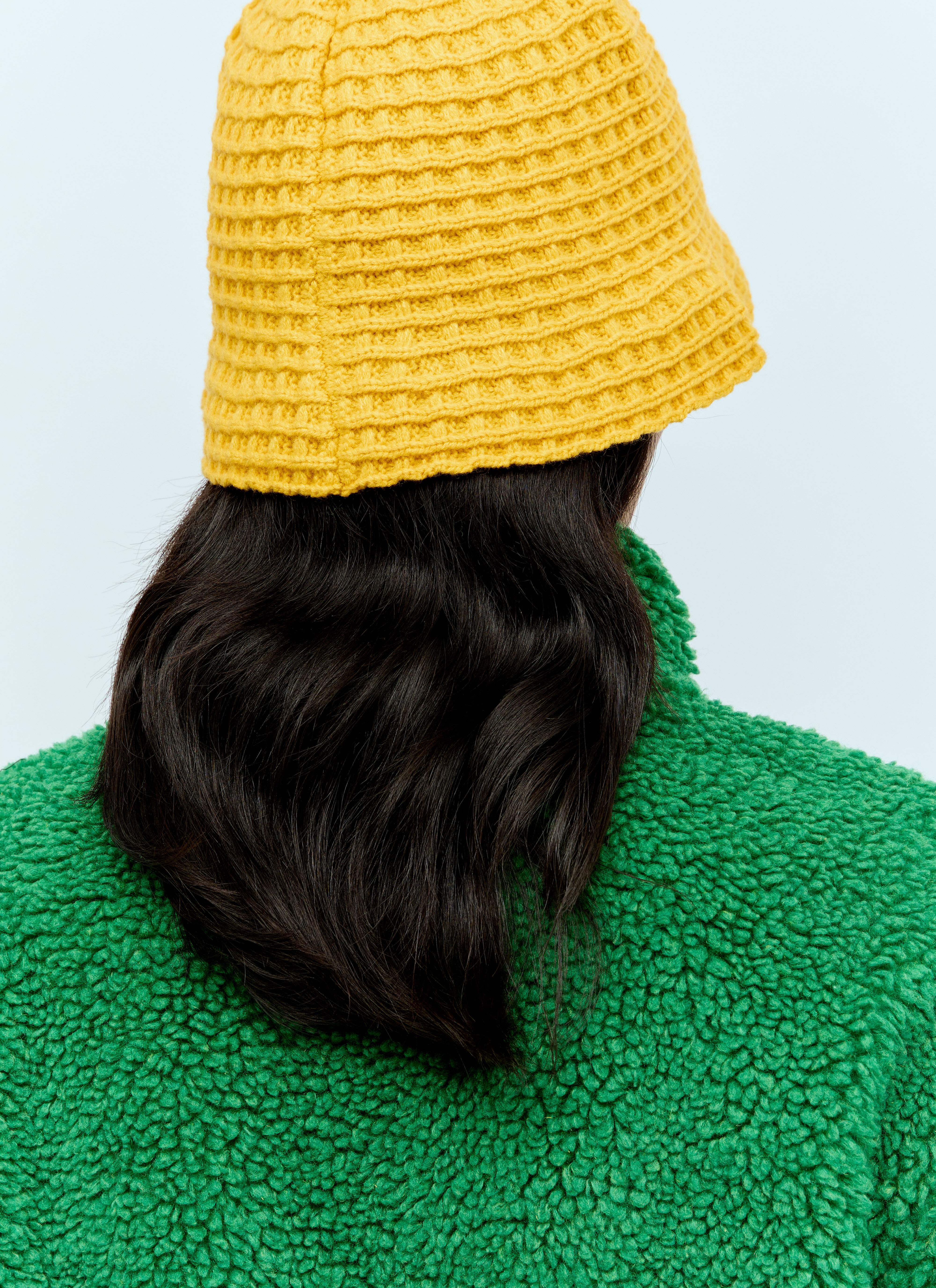 Stüssy Men's Waffle Knit Bucket Hat in Yellow | LN-CC®