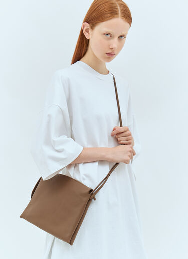 The Row Nu Twin Shoulder Bag Khaki row0257025