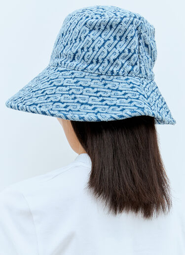 Rabanne Denim Bucket Hat Blue pac0255026