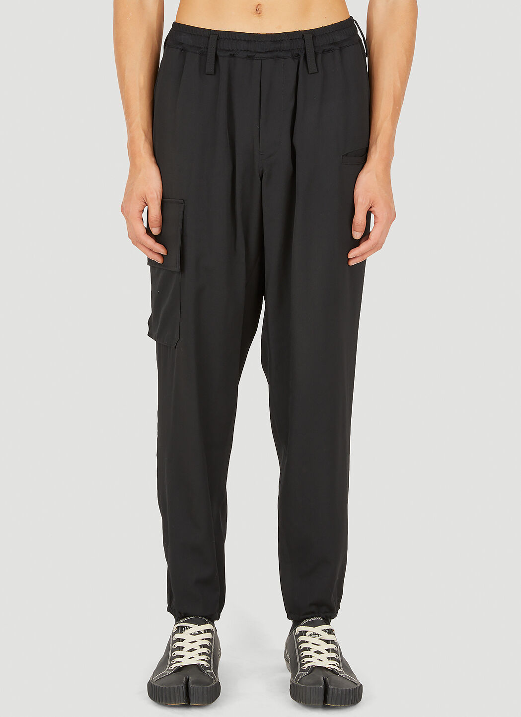 Yohji Yamamoto Regulation Track Pants in Black | LN-CC®