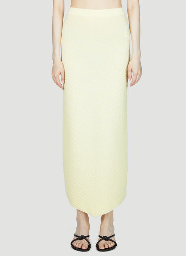 Bottega Veneta Knit Midi Skirt Yellow bov0255012