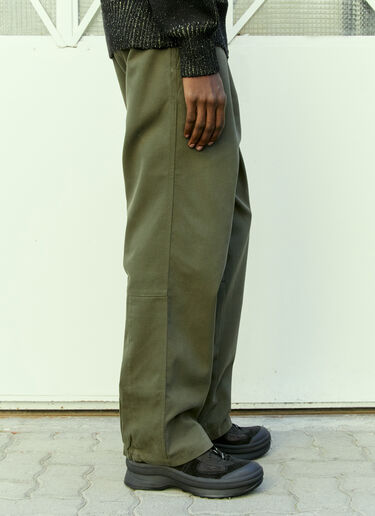 Boot cotton twill cargo pants in green - GR 10 K