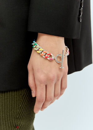 Jacquemus Rainbow Chunky Chain Link Bracelet Gold jas0256001