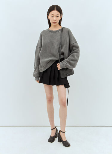 Acne Studios 徽标贴饰运动衫 黑色 acn0357002