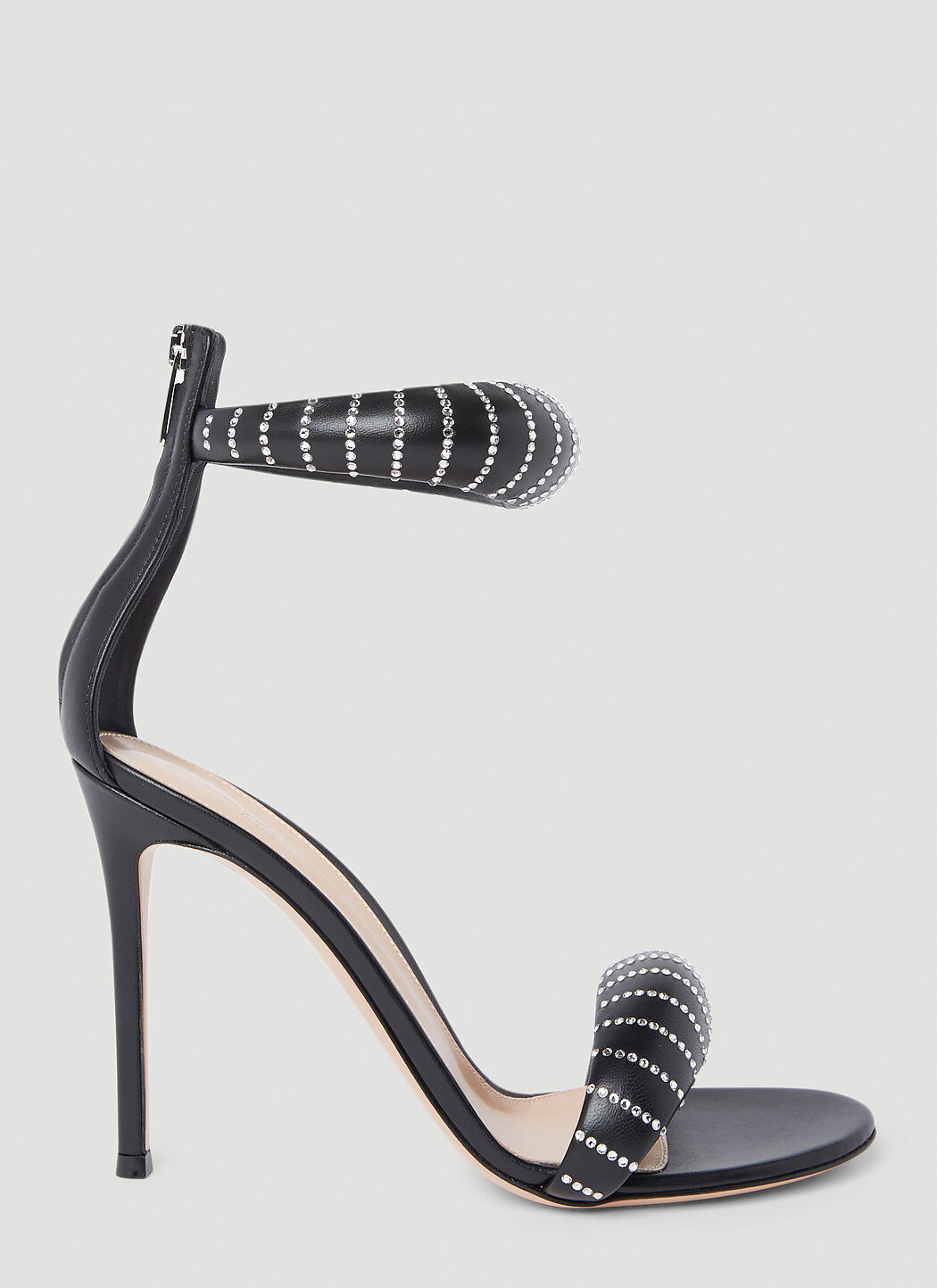 Gianvito Rossi Giza High Heeled Sandals in Metallic | Lyst