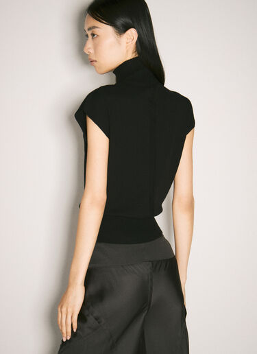 Rick Owens Turtleneck Knit Top Black ric0257012