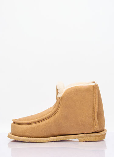 JW Anderson Suede Padded Ankle Boots Beige jwa0257001