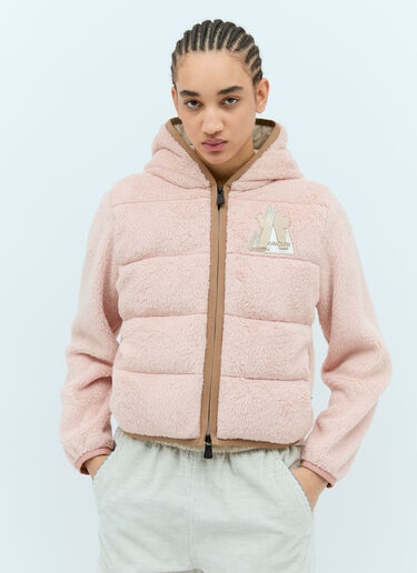 Moncler Grenoble Padded Zip-Up Sweatshirt Pink mog0257004