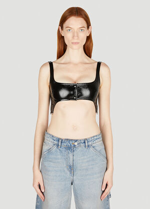 Gucci Vinyl Suspenders Bra Black guc0254024