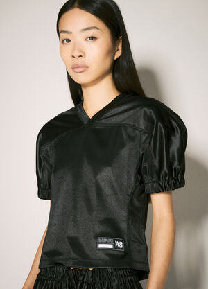 Alexander Wang Fitted Football Top Black awg0257012