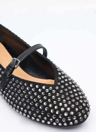 JW Anderson Strass Ballerina Flats Black jwa0257002