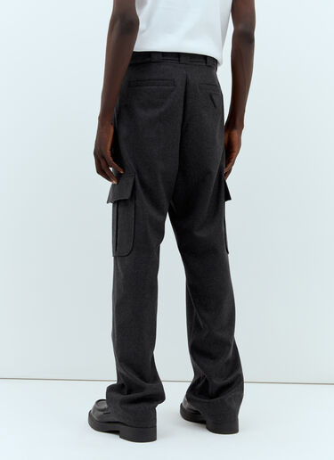 Prada Flannel Cargo Pants Grey pra0158012