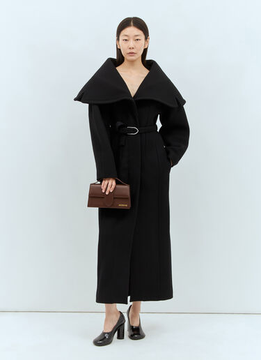 Jacquemus Le Manteau Caruso Coat Black jac0258022