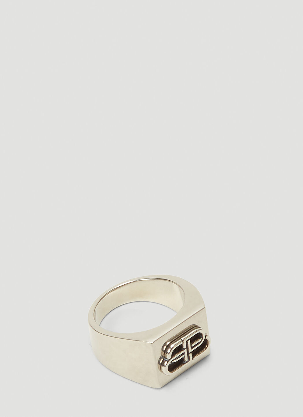 Balenciaga BB Ring in Silver | LN-CC