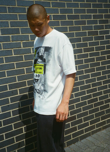 BEAMS 河村康輔によるアートワーク付き BEAMS T × LN-CC Tシャツ ホワイト bms0158001