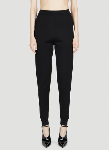 Saint Laurent Tapered Track Pants Black sla0252005