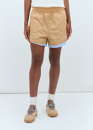 Acne Studios Nylon Double-Layered Shorts Black acn0257010