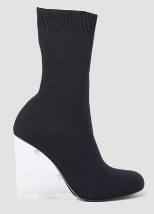Alexander McQueen Shard High Heel Boots Black amq0252012