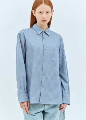 A.P.C. Sela Striped Shirt Beige apc0257001