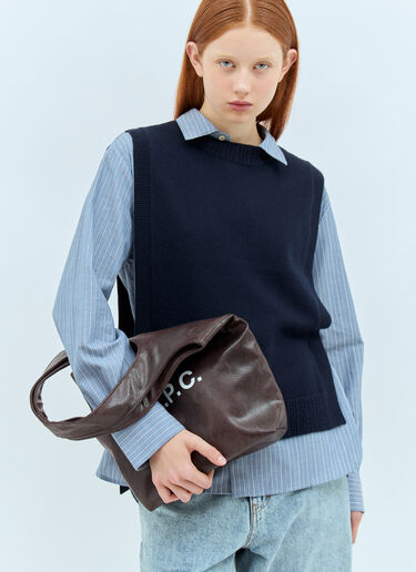 A.P.C. Ninon Small Tote Bag Brown apc0257024