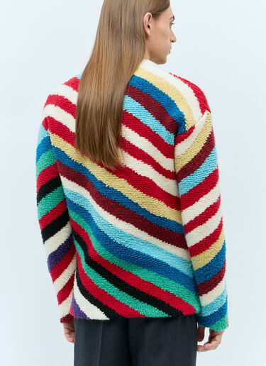 Bottega Veneta Loopy Knit Striped Sweater Multicolour bov0157007