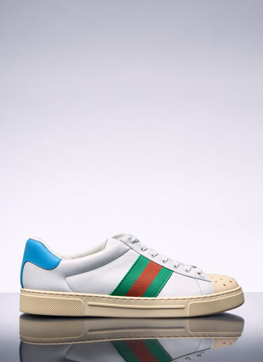 Gucci Ace Sneaker With Web White guc0157047