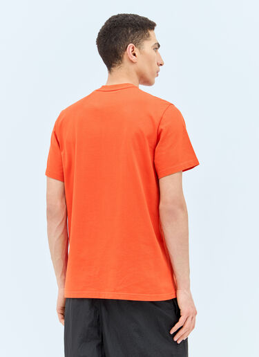 Moncler 로고 아플리케 티셔츠 오렌지 mon0157029