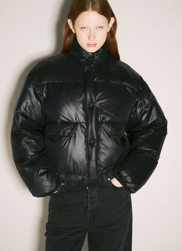 Our Legacy Cropped Puffer Jacket Black our0258007