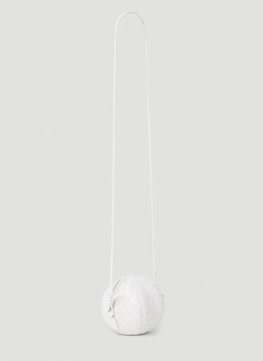 Bottega Veneta Round Shoulder Bag White bov0253035
