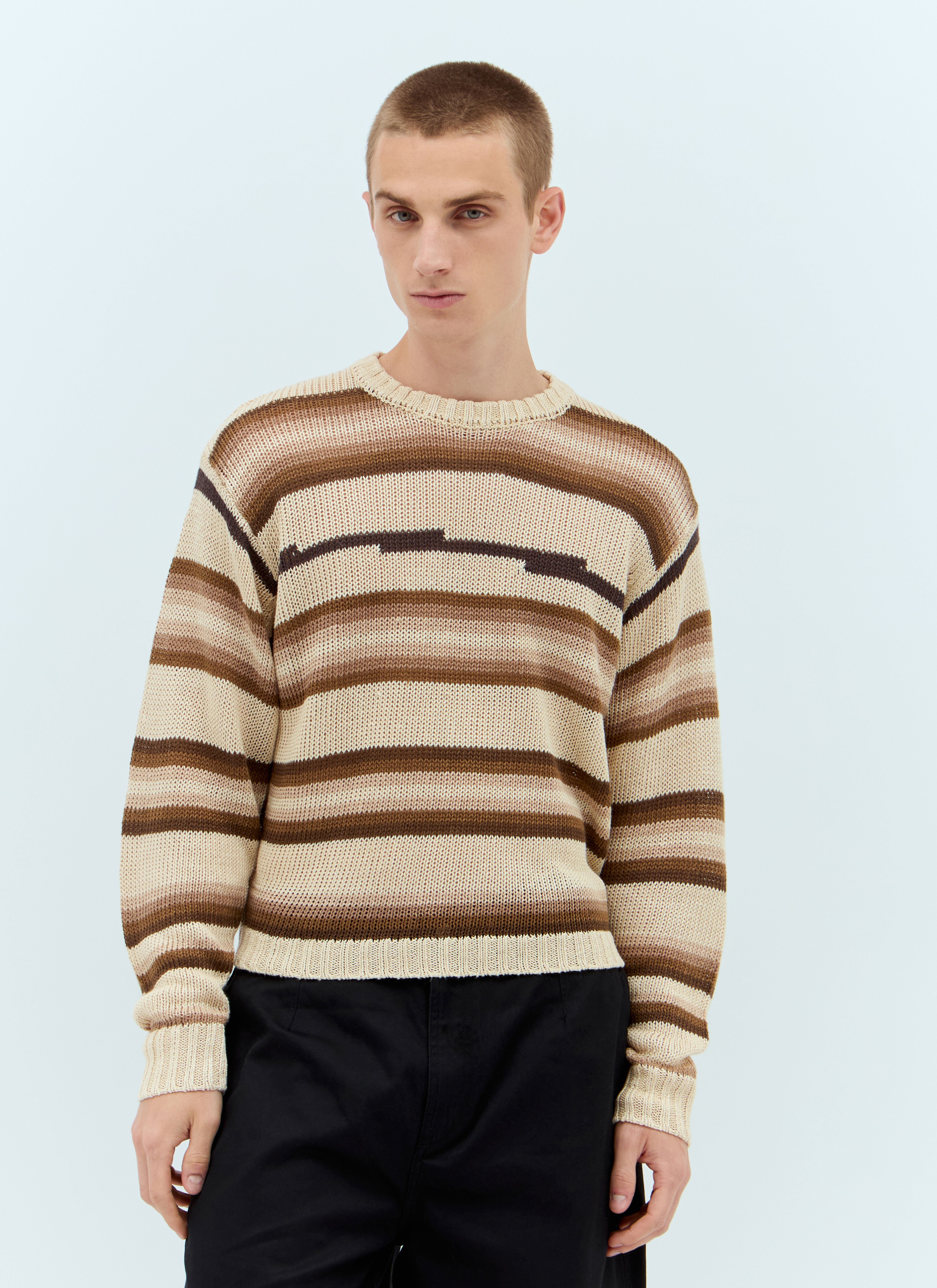 Vivienne Westwood Tonal Stripe Sweater Cream vvw0157004