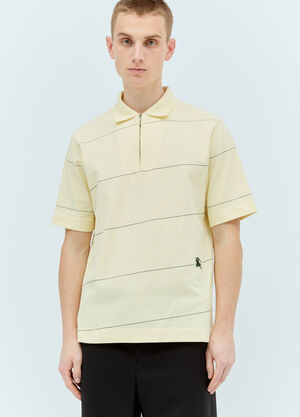 Burberry Striped Polo Shirt Green bur0155053