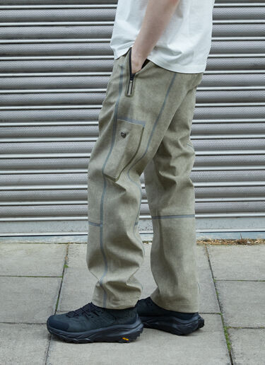 Massimo Osti Studio Alcantara® Lined Pants Khaki mao0158003