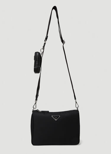 Black Re-Nylon crossbody bag